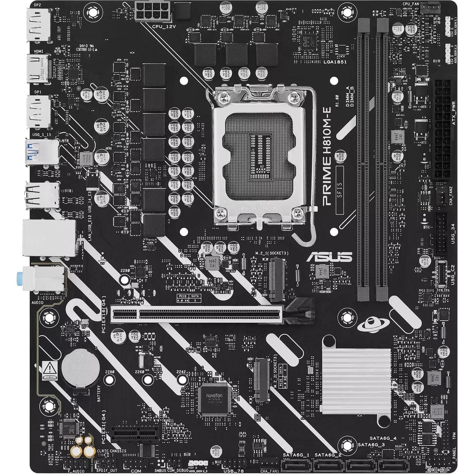 ASUS PRIME H810M-E-CSM (LGA 1851, Micro ATX (mATX)), Mainboard