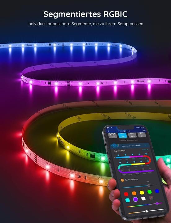 Produktbild Govee RGBIC LED Streifen mit App-Steuerung (2000 cm, Indoor)