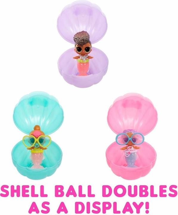 Actual product image MGA L.O.L. Surprise Mermaids! Baby Sisters Asst in PDQ