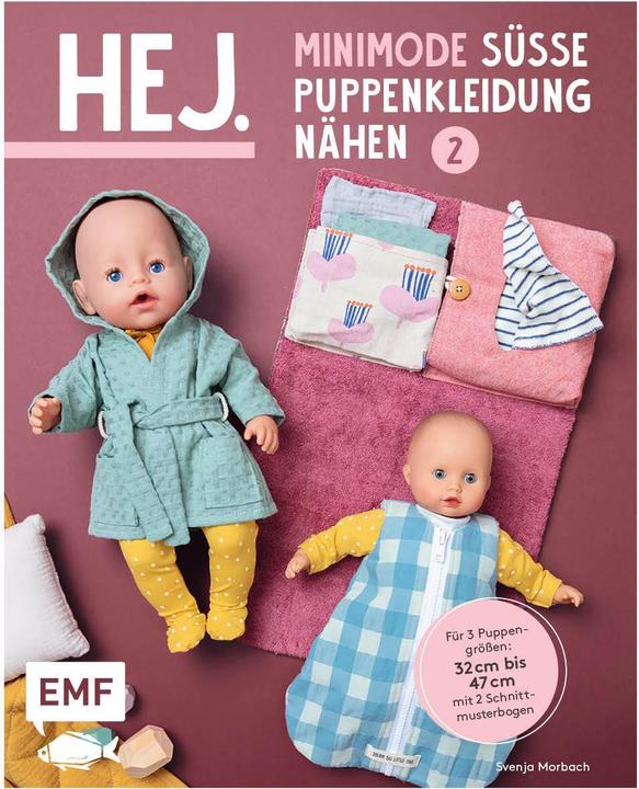 Immagine prodotto Hej. Minimode – Süsse Puppenkleidung nähen 2 (Tedesco, Svenja Morbach, 2022)
