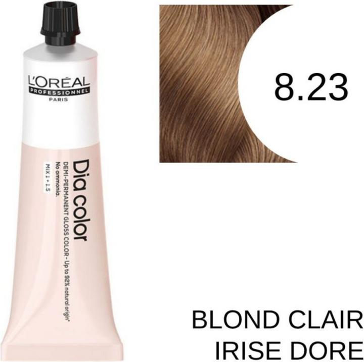 Produktbild L'Oréal Paris Loreal DIA Color 8,23 Hellblond Irisé Gold 60 ml (8.23 Hellblond irisierend goldfarben)