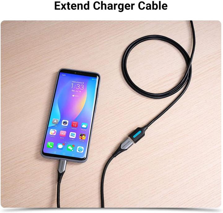 Produktbild Vention USB 3.0 male to female extension cable CBHBG 1.5m Black PVC (1.50 m)