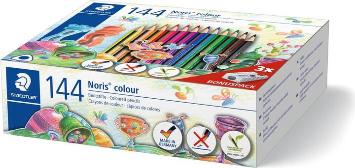 Actual product image Staedtler Noris colour triangular coloured pencil, 144 cardboard box (Multicoloured, 144 x)