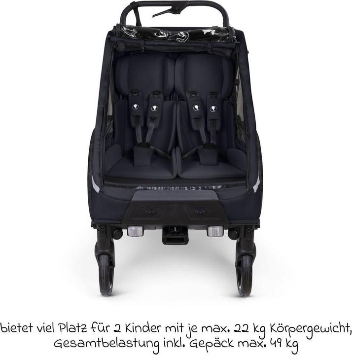 Produktbild ABC Design Fahrradanhänger 3in1 Fahrradanhänger und Kinderwagen Tour