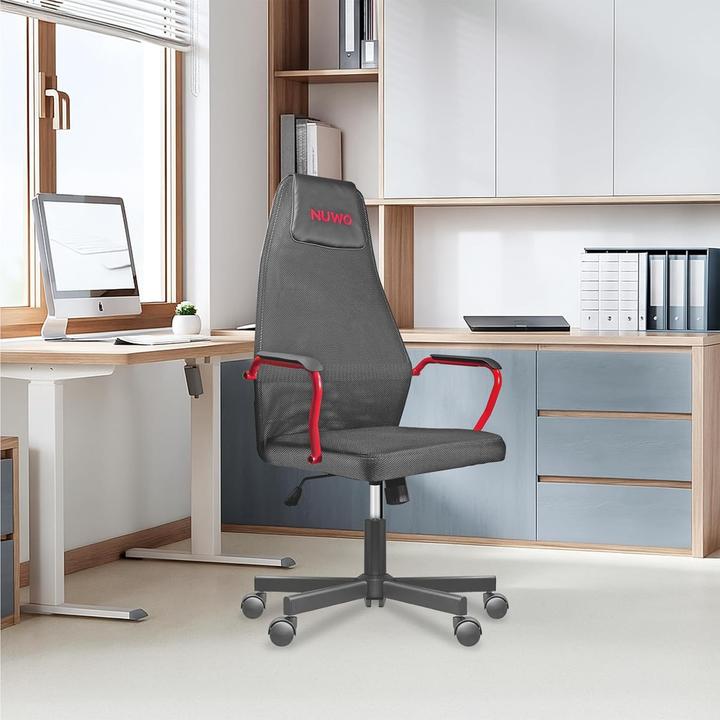 Image du produit Noua Drehbarer, höhenverstellbarer Gaming- und Bürostuhl mit atmungsaktiver Netzbespannung