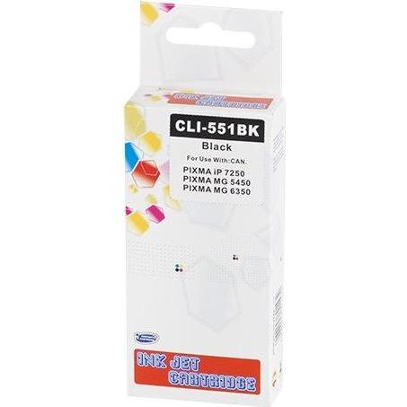 ECO, Cartucce, Canon CLI551XL Aftermarket Black Ink Patrone (FC)