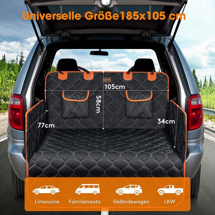 Image du produit Joejoy Couverture de coffre avec protection latérale (Chien, Respirant, Lavable)