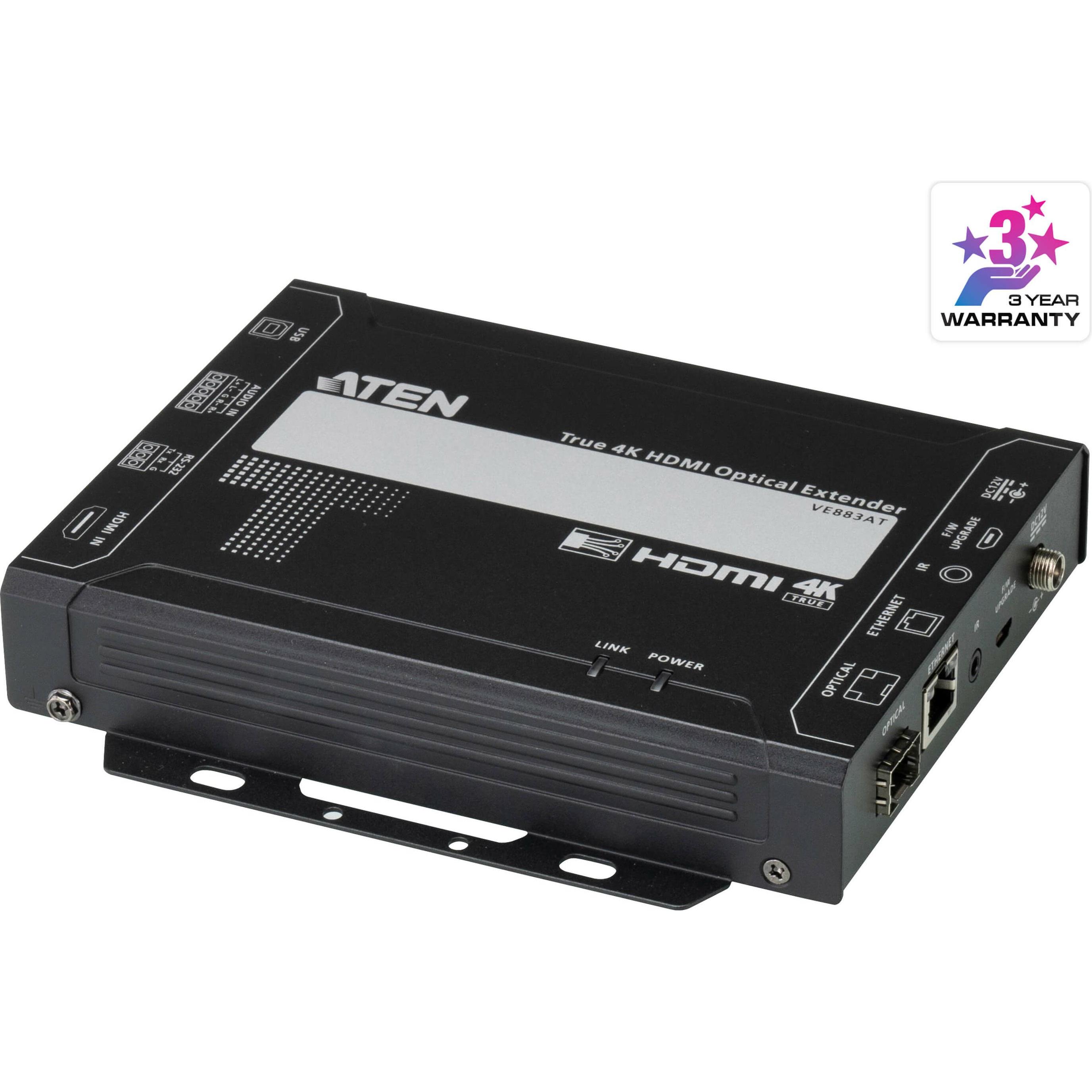 Aten HDMI-Verlängerung, KVM Switch, Schwarz