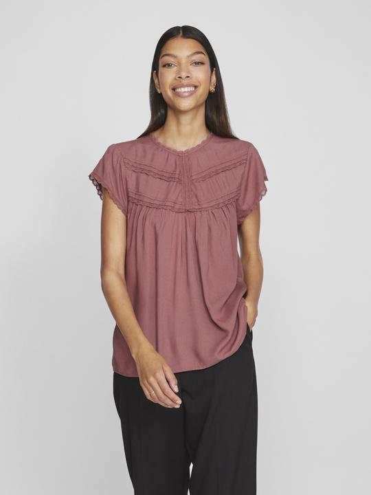 Actual product image Vila Detailed top with short sleeves (36)