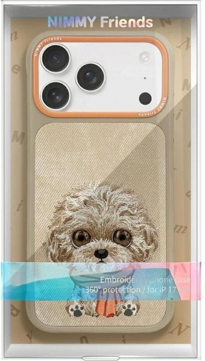 Produktbild Nimmy Etui Big Eyed Pet 2.0 Dog do iPhone 17 beżowy (Apple iPhone 17)