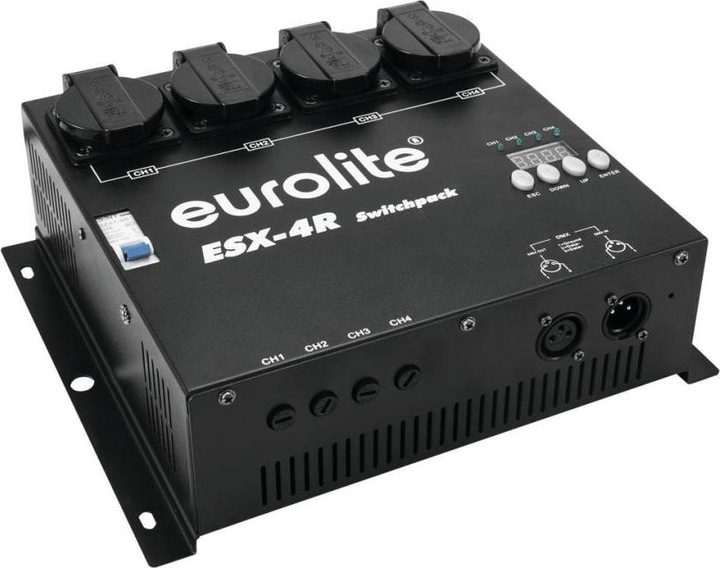 Actual product image Eurolite ESX-4R DMX Switchpack 4-channel