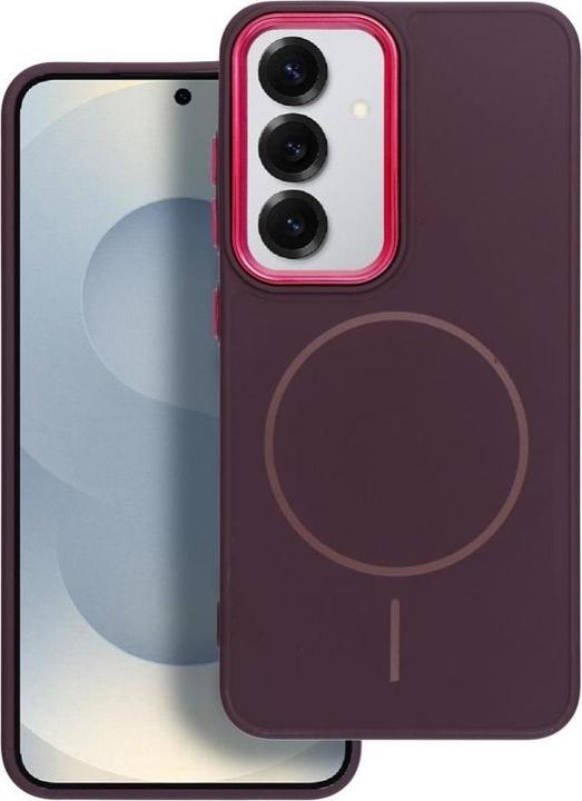 Produktbild OEM Back panel cover FRAME MAG COVER Case compatible with MagSafe for SAMSUNG S25 purple (Samsung Galaxy S25)