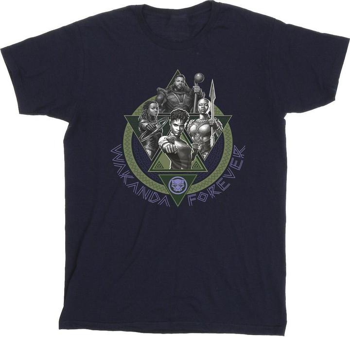Image du produit - T-shirt BLACK PANTHER WAKANDA FOREVER GROUP RING POSE - Homme (XL)