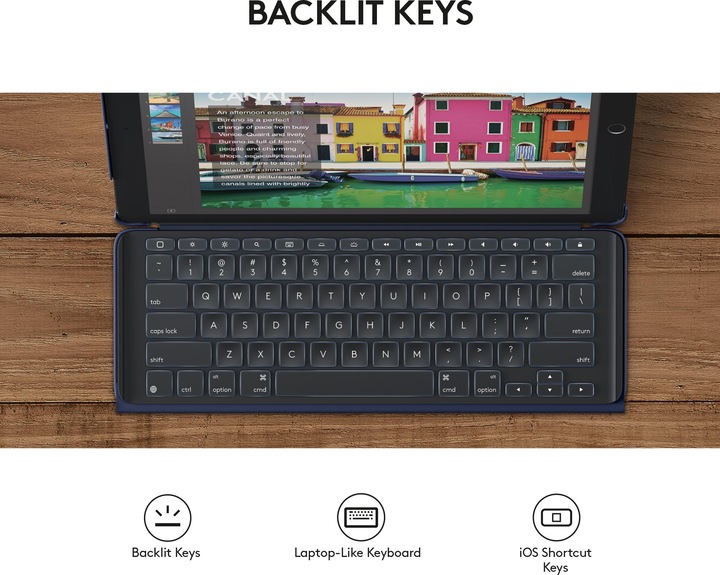 Produktbild Logitech Slim Combo 10.5" f/iPad Pro (Eng. Int., iPad Pro 10.5 2017 (1. Gen))