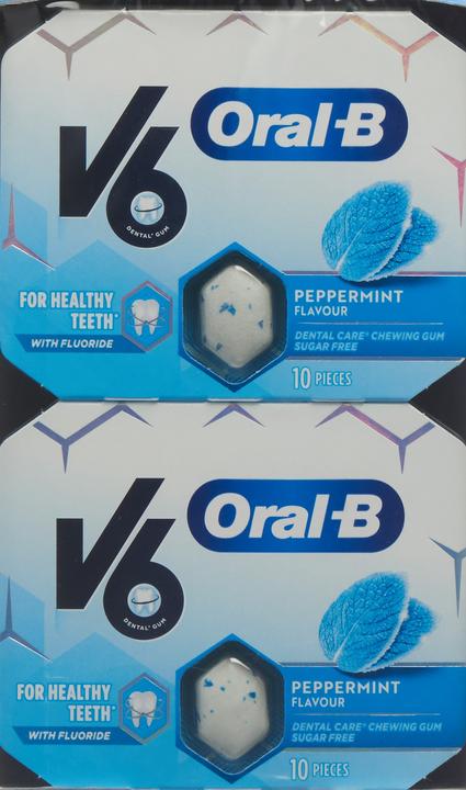 Image du produit V6 OralB Kaugummi Peppermint (12 pcs, 310 g)
