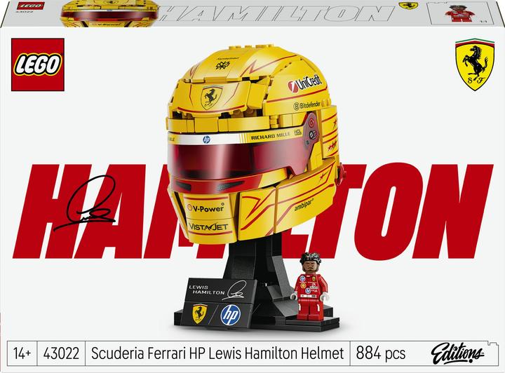 Actual product image LEGO Scuderia Ferrari HP Lewis Hamilton Helmet (LEGO Editions)