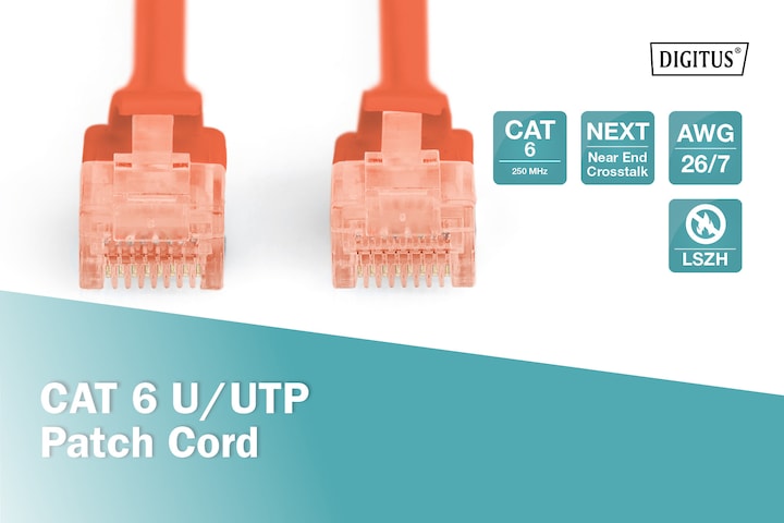 Image du produit Digitus Câble de réseau (U/UTP, CAT6, 0.25 m)