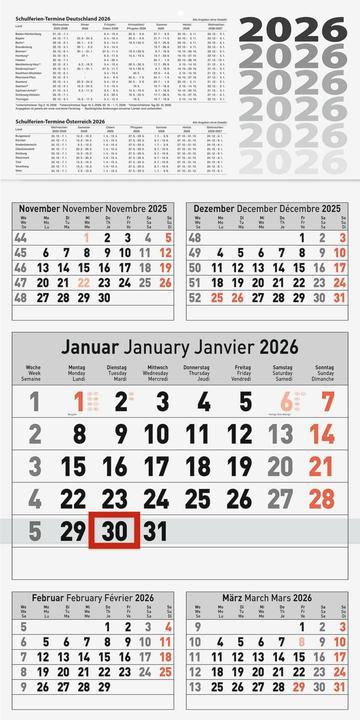 Produktbild 5-Monatskalender2026 (Harter Einband, Deutsch)