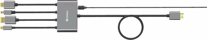 Produktbild Sandberg All-In-1, Adapter, Hub (HDMI, USB Typ-C, 230 cm)