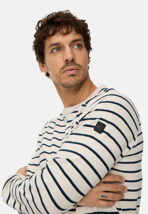 Produktbild Camel Active Gestreiftes Sweatshirt mit Rundhalsausschnitt (M)