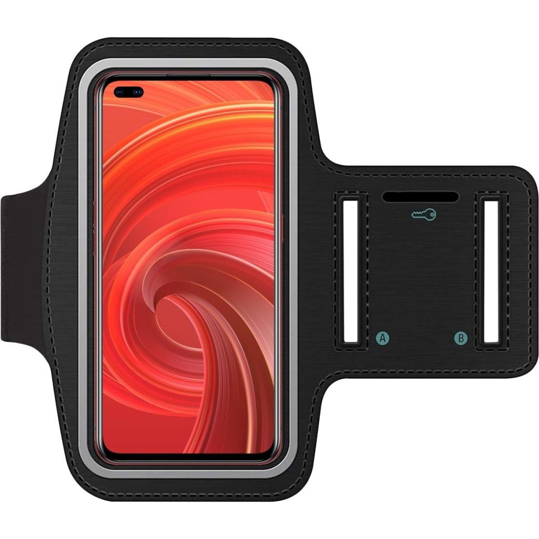 Thumbnail - SmartFitness Realme X50 Pro 5G Handy Sport Armband, Smartphone Sportarmband, Schwarz