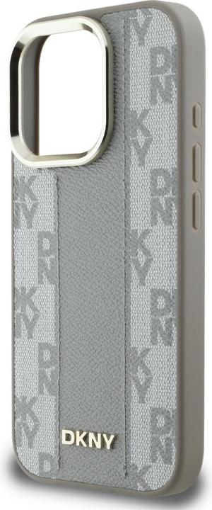 Actual product image DKNY Case Checkered Pattern Magsafe for iPhone 16 Pro Max beige (Apple iPhone 16 Pro Max)
