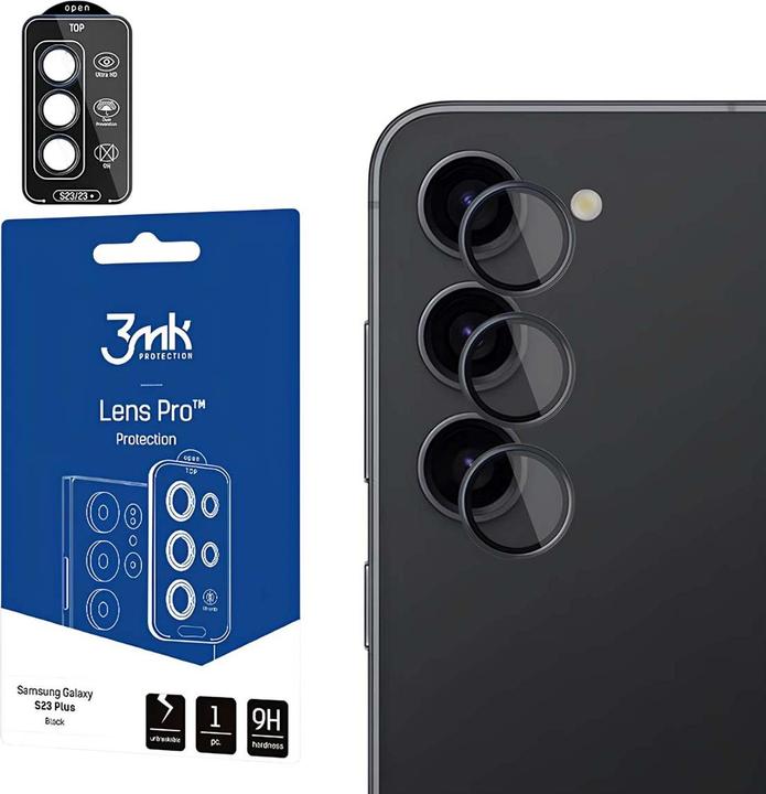 3MK Lens Protection Pro Sam S24 S921 czarny/black Ochrona na obiektyw aparatu z ramką montażową 1szt (1 pièce(s), Samsung Galaxy S21)