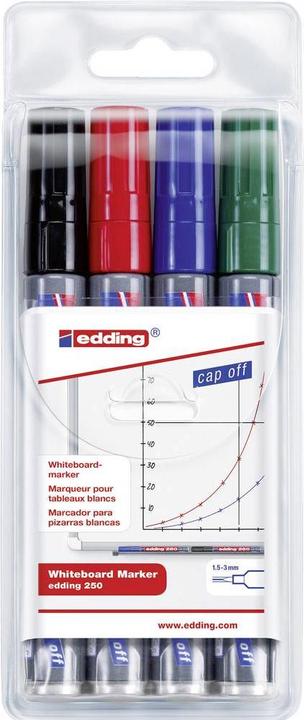 Produktbild Edding 250 (Mehrfarbig, 3 mm, 4 x)
