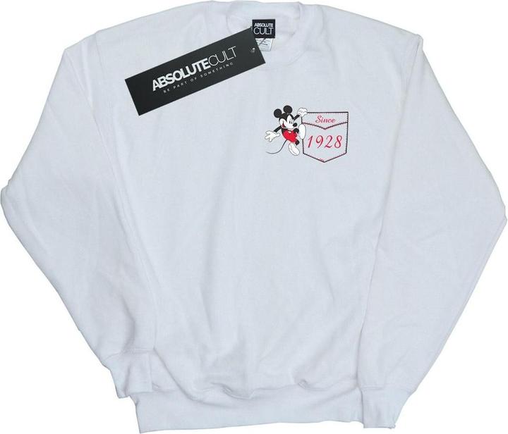 Produktbild Disney Mickey Mouse Faux Pocket Since 1928 Sweatshirt Mädchen (140, 146)