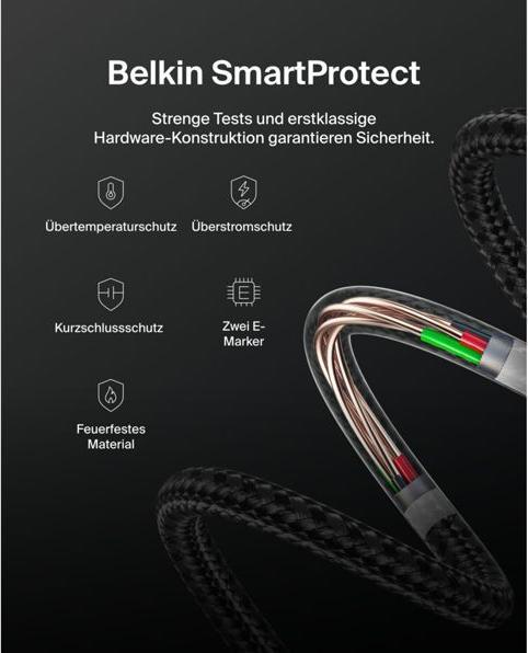 Produktbild Belkin USB C — USB C (2 m, USB 2.0, 240 W)