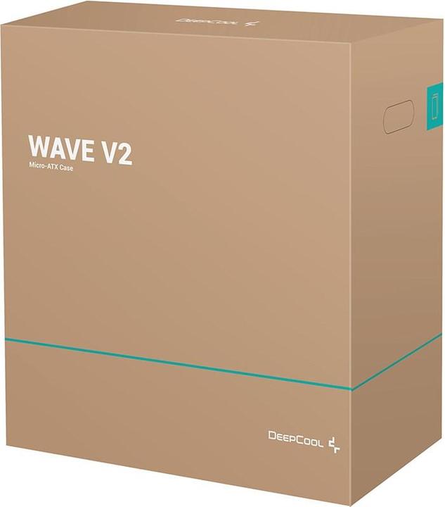 Actual product image Deepcool Wave V2 Juodas, Micro ATX, Power supply included No (mATX, Mini-ITX)