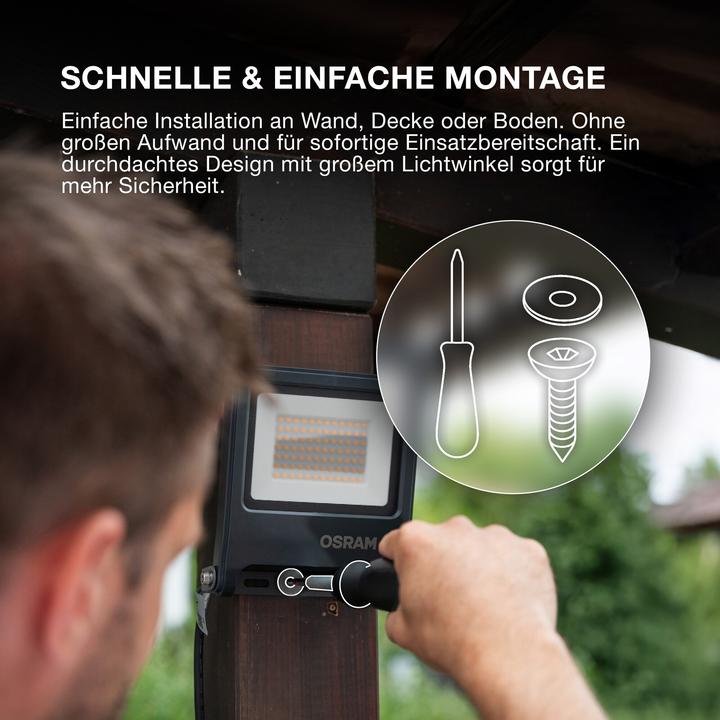 Actual product image Ledvance OSRAM LED Aussenleuchte ENDURA Flood Cool White PCR Neutralweiss 4099854486067 (1800 lm, IP65)