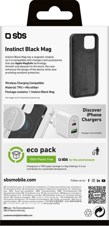Immagine prodotto SBS Instinct Mag Cover iPhone 15 nero (Apple iPhone 15)