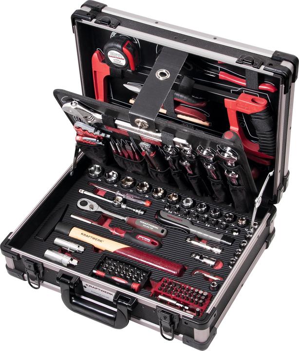 Boîte à outils professionnelle en aluminium (151 pièces)