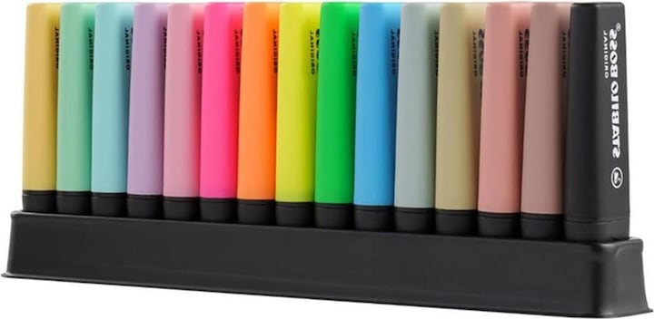 Image du produit STABILO Boss Original (étui carton de 6 pièces (jaune, abricot, bleu nuageux, violet, rose et menthe), 5 mm, 15 x)