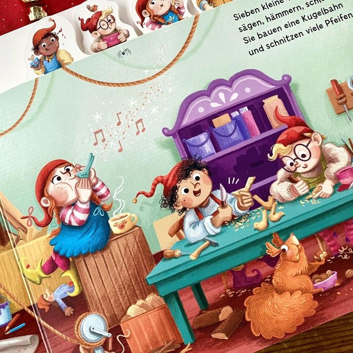 Image du produit Sept petits lutins de Noël (Allemand, Inca Vigh, Susanne Lütje, 2024)