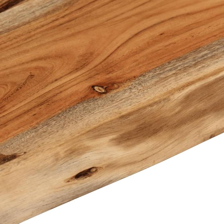 Produktbild VidaXL Wandregal Rechteckig Baumkante Hängeregal Büro Regal Massivholz Akazie (60 x 40 x 2,5 cm)