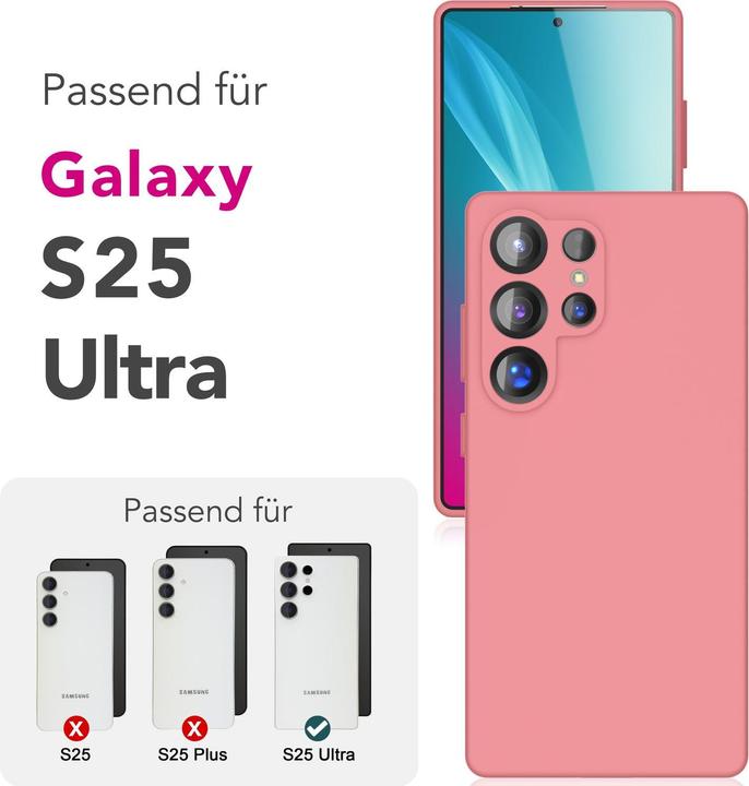 Produktbild Nalia Phoenix - Abwischbare Flüssigsilikon Hülle - Easy Clean Liquid Silicone Cover (Samsung Galaxy S25 Ultra)