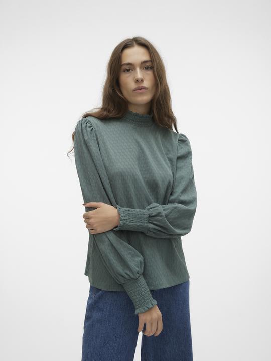 Actual product image Vero Moda Vmmalou Ls High Neck Top Jrs Pop6 Top (XS)