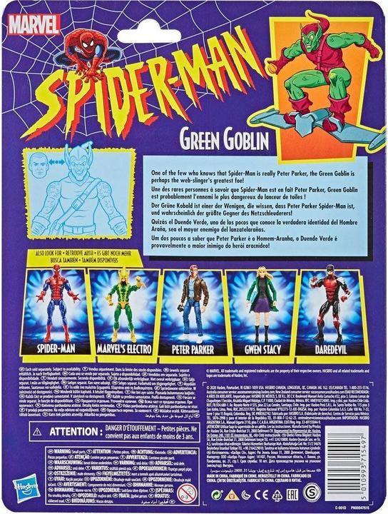 Image du produit Hasbro Marvel Legends Series Spider- Man Le lutin vert