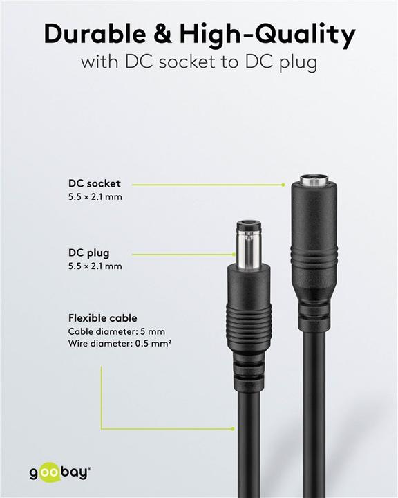 Image du produit Goobay Câble d'extension DC (10 m)
