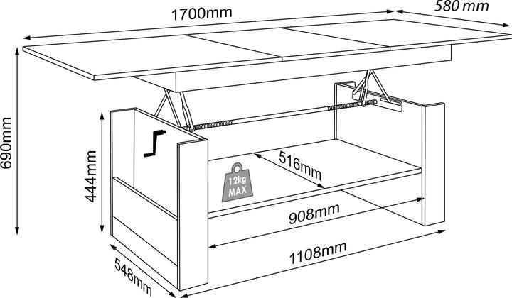 Image du produit VCM Kobila (115 x 52 cm)