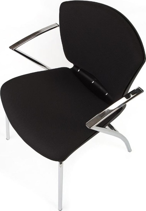 Productafbeelding Rocada 2 bezoekersstoelen RD-966/4 zwart stof