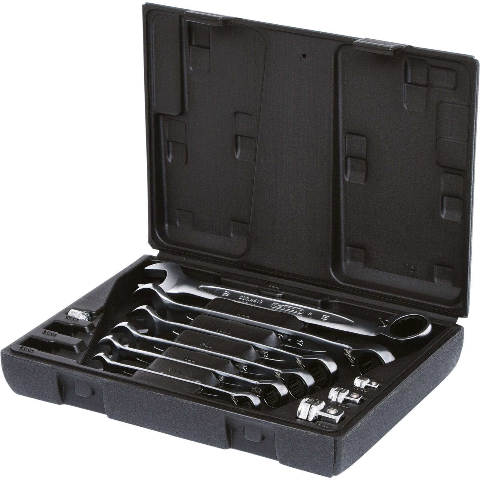 KS Tools, Schraubenschlüssel, GEARplus Ratschenringmaulschlüssel-Satz (19 mm)