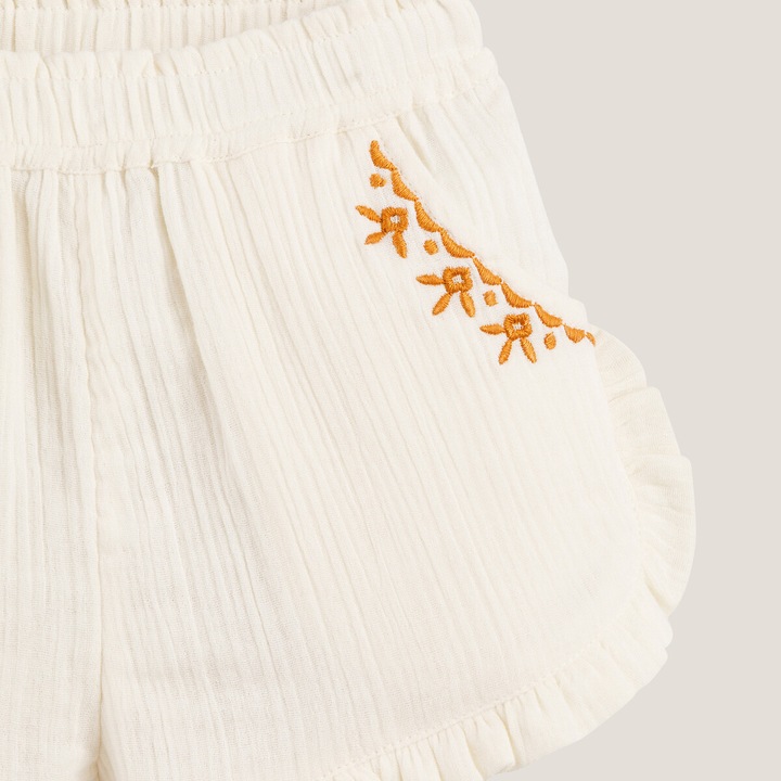 Immagine prodotto La Redoute Collections Pantaloncini con balza ricamata e fodera in mussola (86)