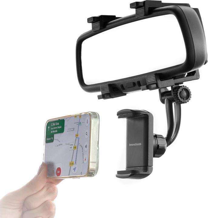 Actual product image InnovaGoods Mobile phone holder for the car - for rear-view mirrors
