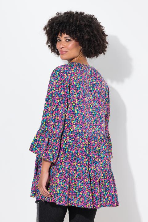 Produktbild Angel of Style Tunikabluse, Alloverdruck, Tunika-Ausschnitt, 3/4-Ärmel (44)