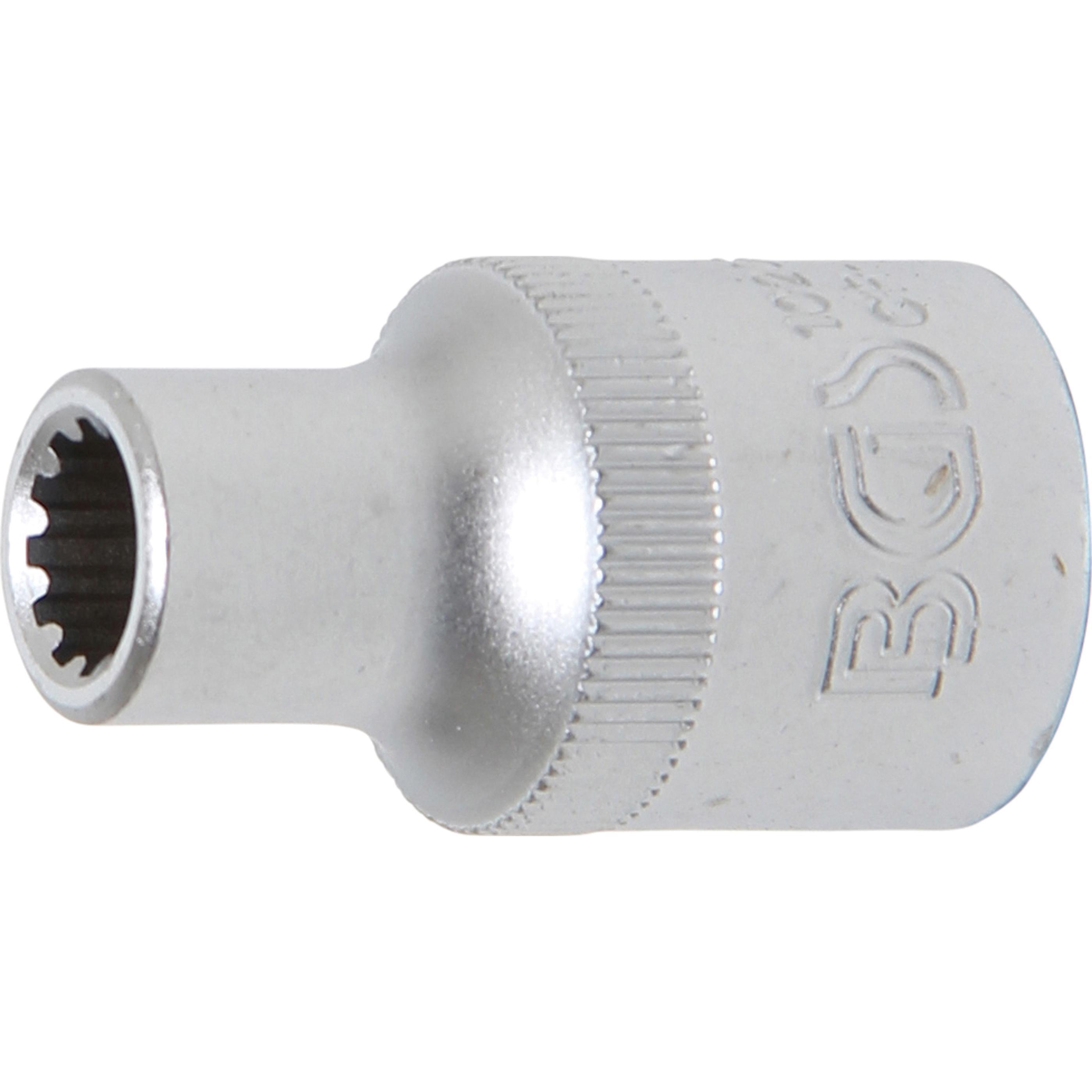 BGS, Steckschlüssel + Stecknuss, Steckschlüssel-Einsatz Gear Lock Antrieb Innenvierkant 12,5 mm (1/2") SW 8 mm (8 mm)