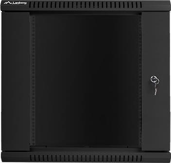 Produktbild Lanberg WF01-6612-10B Rack 12U Wandmontiertes Regal Schwarz (12 HE, 19 Zoll Rack)