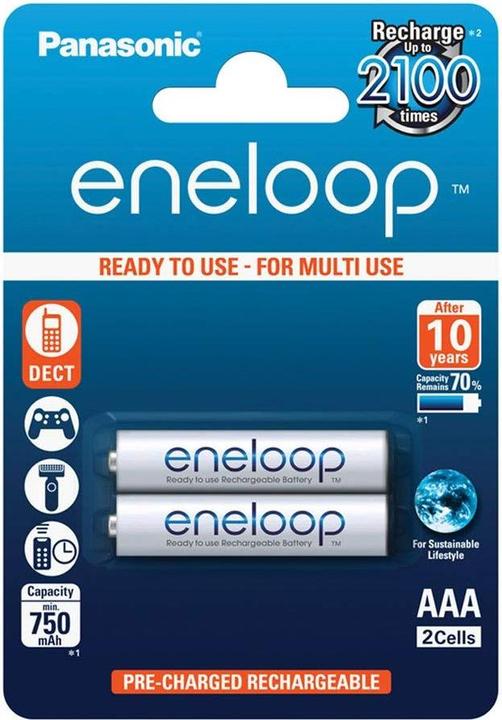 Produktbild Panasonic Eneloop (2 Stk., AAA, 800 mAh)